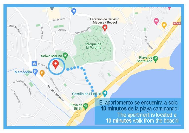 2Bdr Sunny Apartment With Pool And Private Parking In Benalmadena Exterior photo